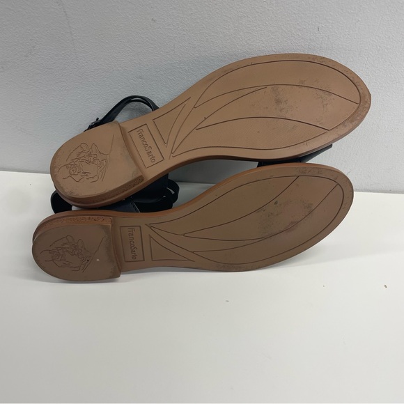 Franco Sarto Glora Leather Sandals in Black Size 7.5 - Picture 6 of 7